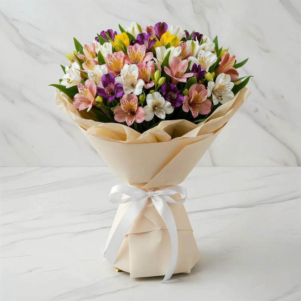 Букет цветов из: Альстромерии в Новокубанске