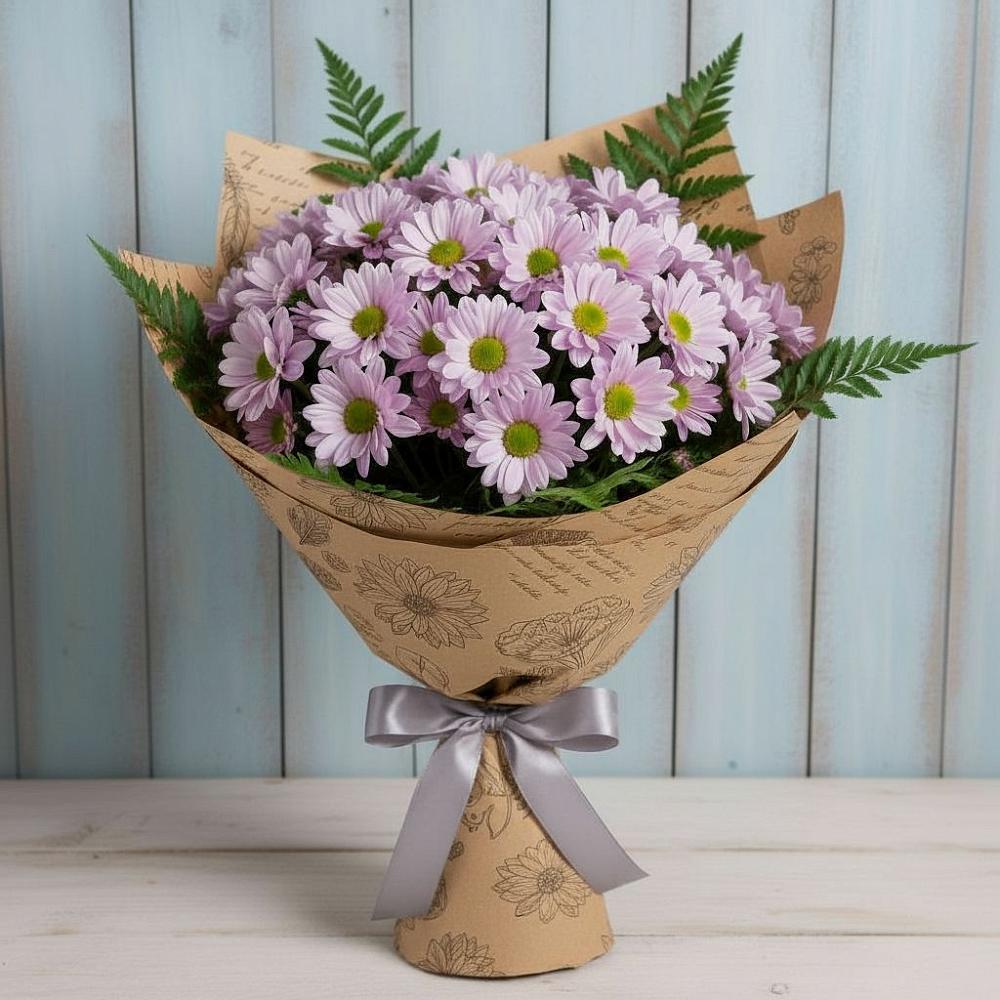 Букет цветов из: Хризантемы в Новокубанске