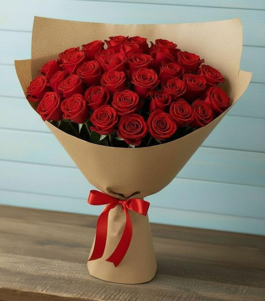 Букет Красные розы Милано в Новокубанске