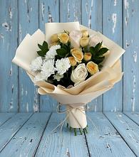 Букет цветов из:  Розы и Хризантемы в Новокубанске