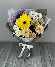 Букет цветов из:  Розы, Герберы и Хризантемы в Новокубанске