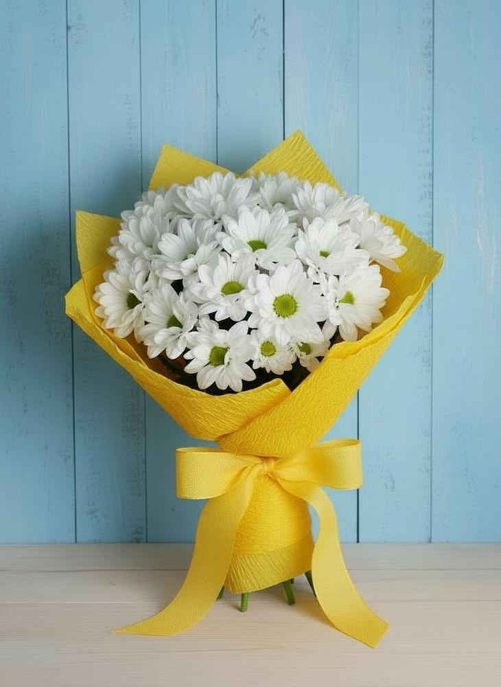 Букет цветов из: Хризантемы в Новокубанске