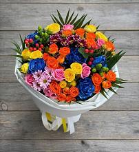 Букет цветов из:  Розы и Хризантемы #REPLACE_PRED# Новокубанске