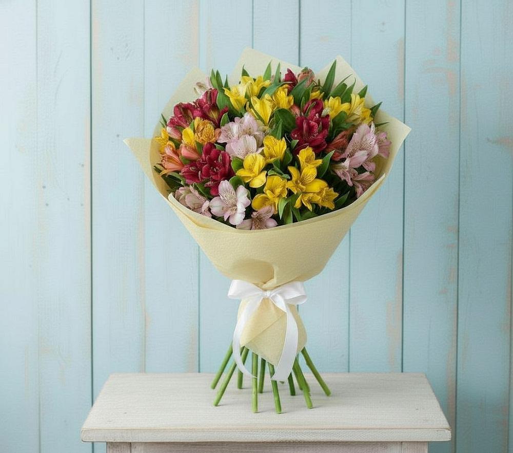 Букет цветов из: Альстромерии в Новокубанске