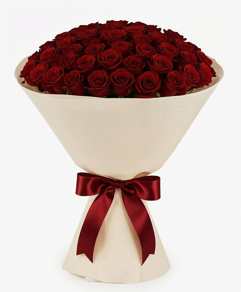 Букет 101 Бордовая роза Блэк Бакарра в Новокубанске