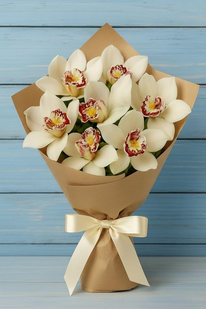 Букет цветов из: Орхидеи и Розы в Новокубанске