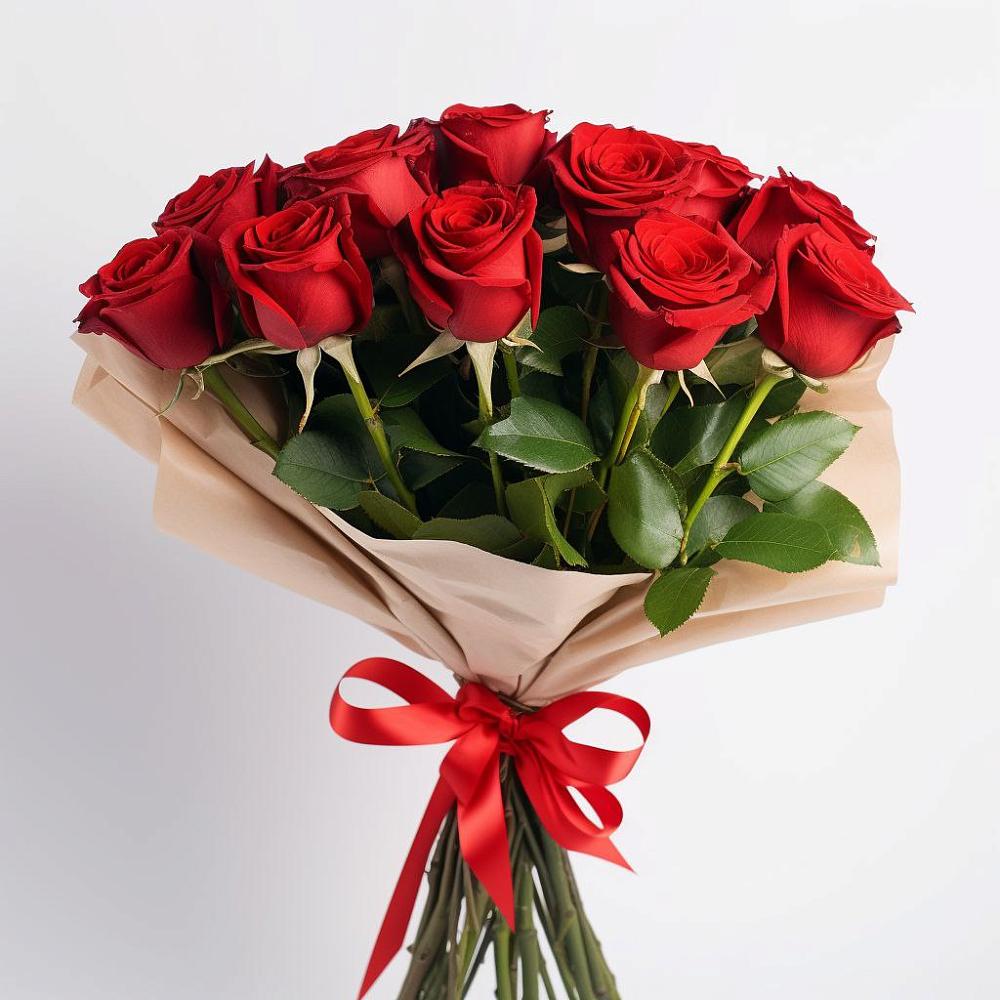 Букет 11 Красных роз Эдлесс Лав в Новокубанске