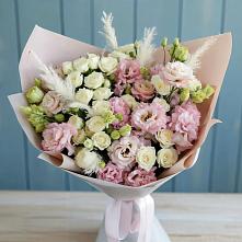 Букет цветов из:  Альстромерии и Розы в Новокубанске